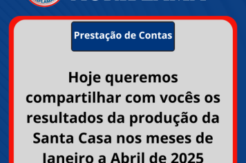 Foto - PRESTACAO DE CONTAS JANEIRO A ABRIL 2025